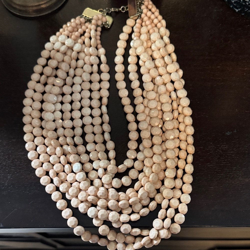 Elegant Pink Beaded Necklace
